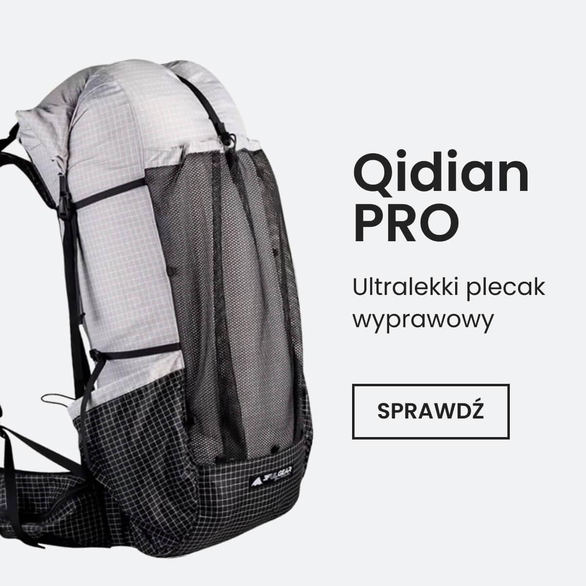 Qidian PRO ultralekki plecak wyprawowy